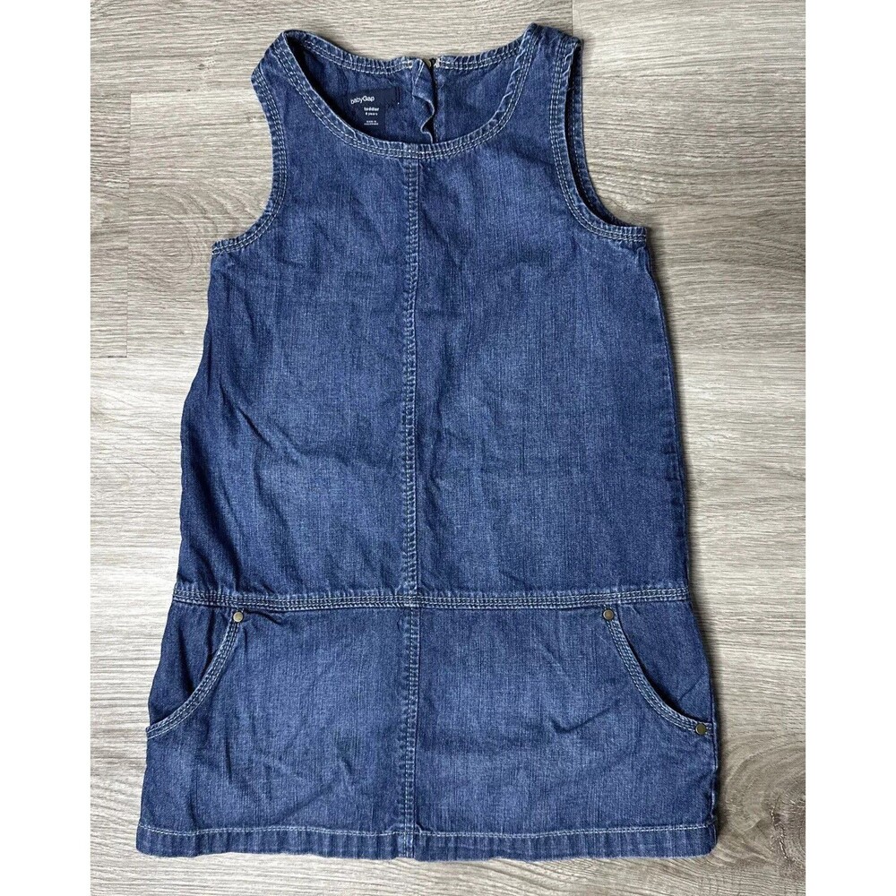 baby Gap Denim Dress Girls Toddler 4 years sleeveless